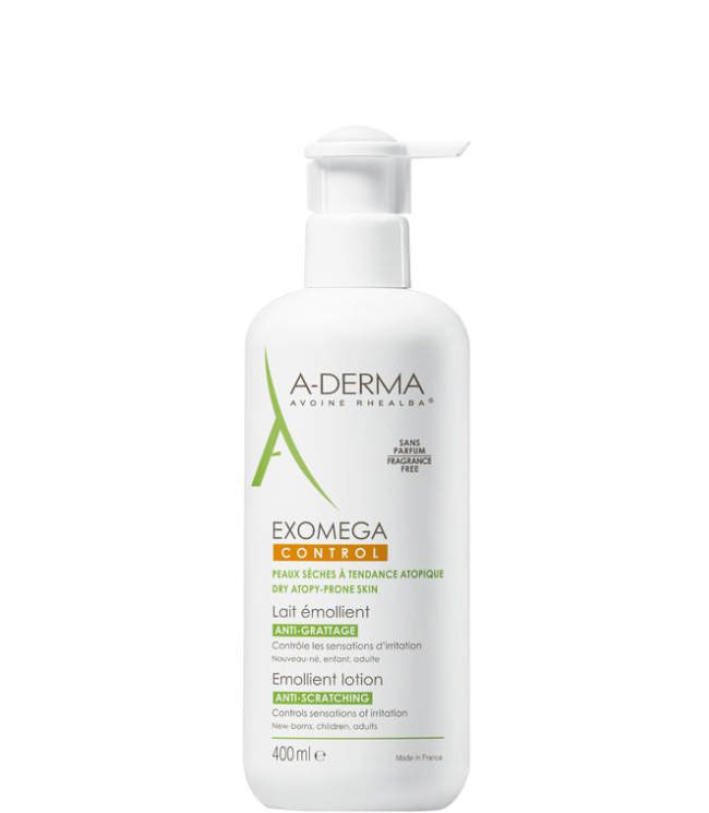 A-Derma Exomega Control Emollient Lotion, 400 ml.
