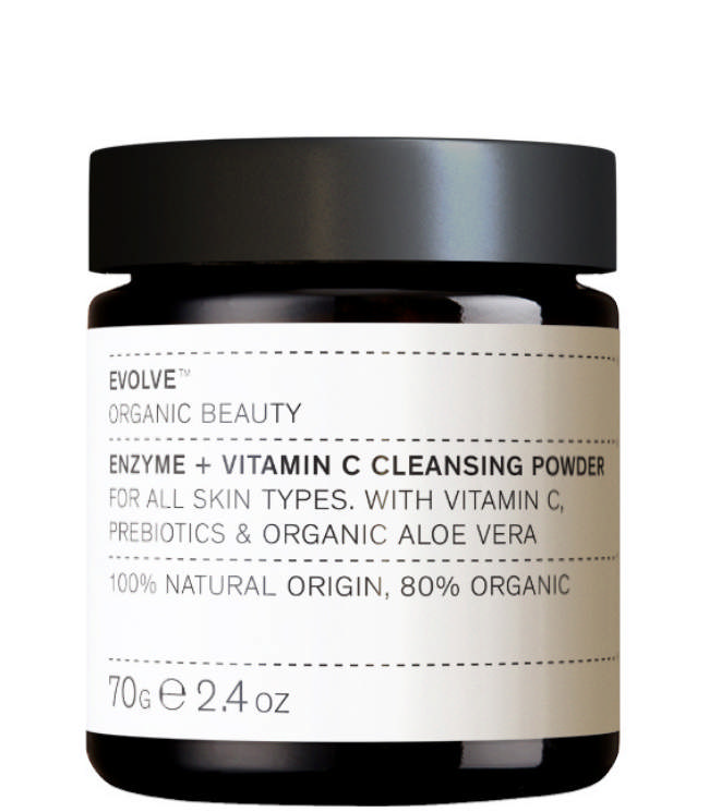 Evolve Organic Beauty Enzyme + Vitamin C Cleansing Powder, 70 g.