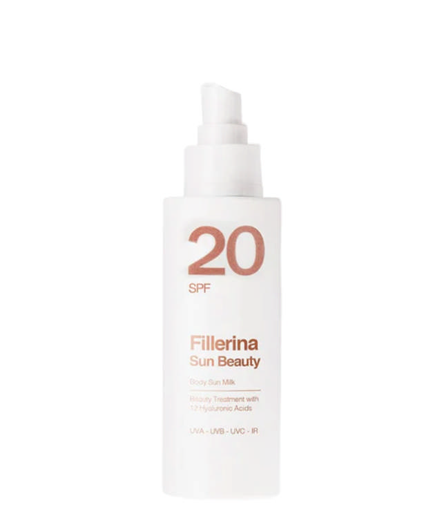 Fillerina Sun Beauty Body Milk SPF20, 150 ml.