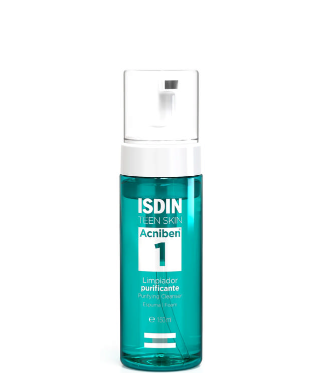 Isdin Acniben facial cleanser foam, 150 ml.