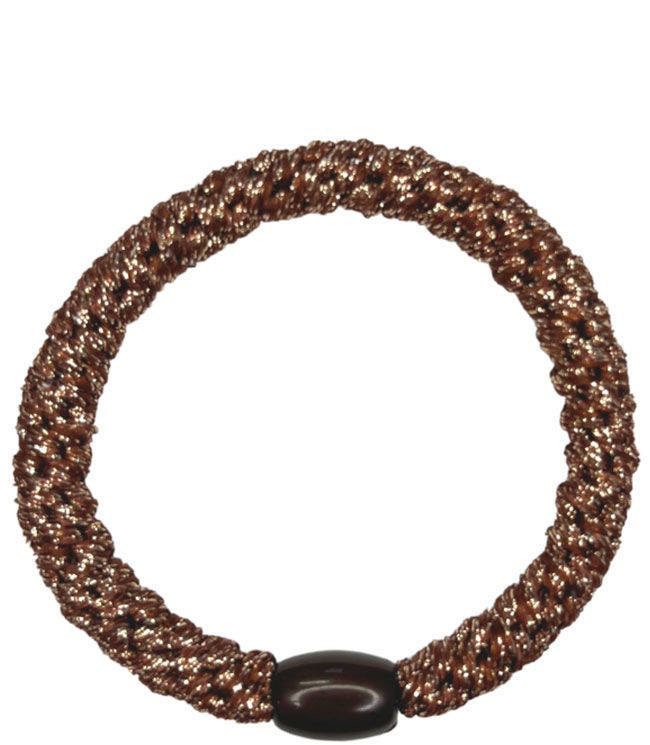 JA-NI Hair Accessories - Hair elastics, The Brown Glitter