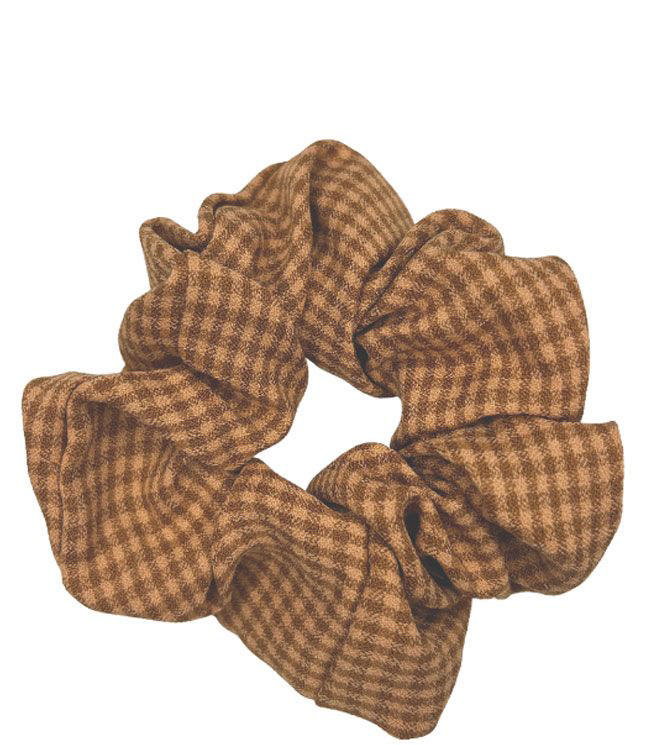 JA-NI Hair Accessories - Hair Scrunchies, The Red Thin Checkered