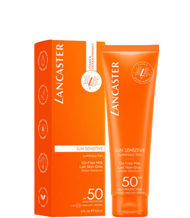Lancaster Sun Sensitive Oil free milk SPF50, 150 ml.