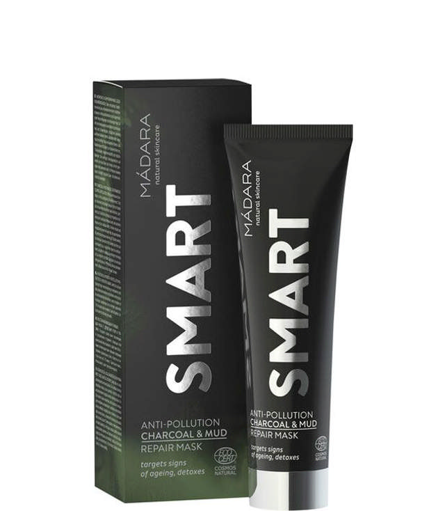 Madara Smart Anti-Pollution Charcoal & Mud Repair Mask, 60 ml.
