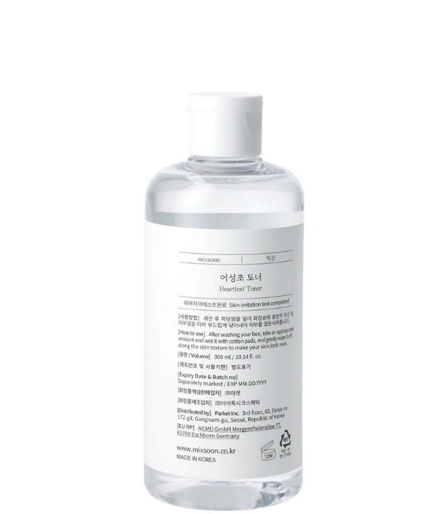 Mixsoon Heartleaf Toner, 300 ml.