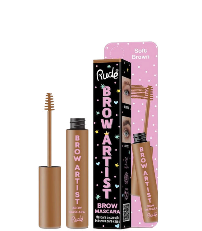 Rude Cosmetics Brow Artist Brow Mascara - Soft Brown