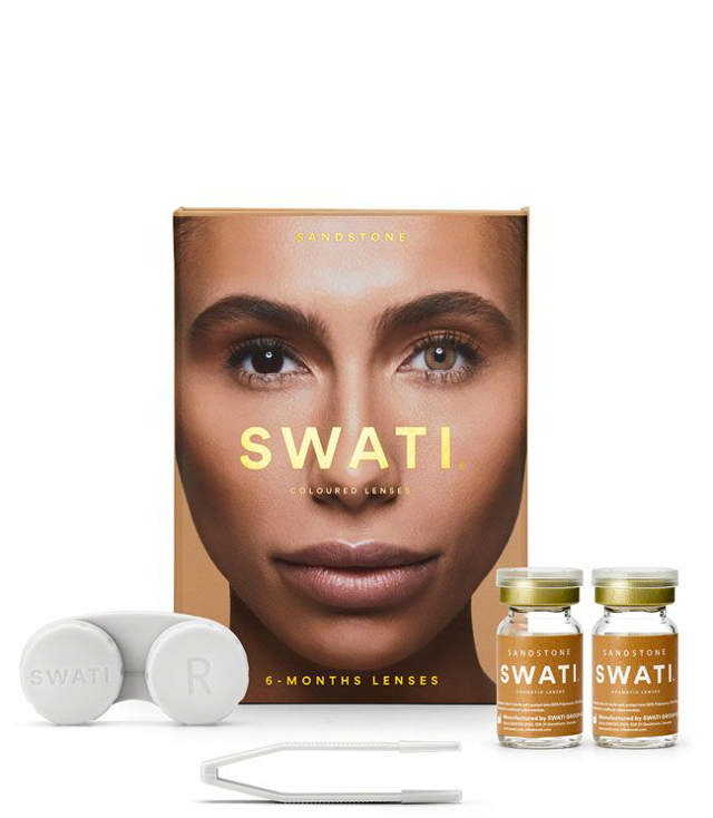 SWATI Cosmetics Coloured Lenses Sandstone, 6 mdr.